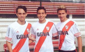 Nahuel Gallardo, Mauro Burruchaga y Gianlucca Siemeone